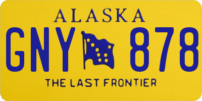 AK license plate GNY878