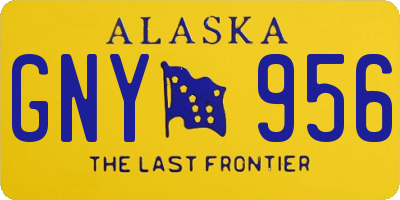 AK license plate GNY956