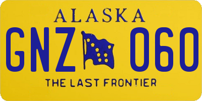 AK license plate GNZ060