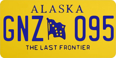 AK license plate GNZ095