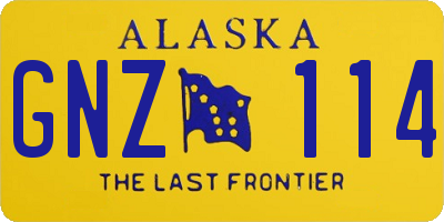 AK license plate GNZ114