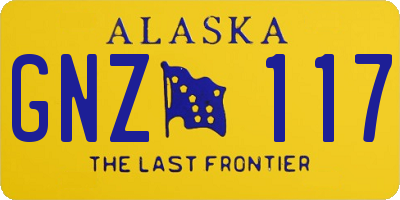 AK license plate GNZ117