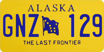 AK license plate GNZ129