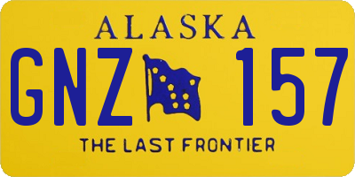 AK license plate GNZ157