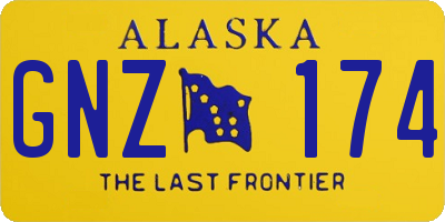 AK license plate GNZ174