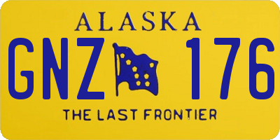 AK license plate GNZ176