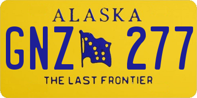 AK license plate GNZ277