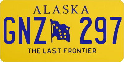 AK license plate GNZ297