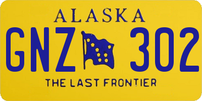 AK license plate GNZ302