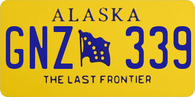 AK license plate GNZ339