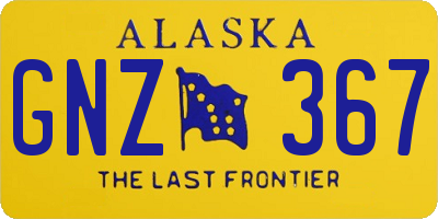 AK license plate GNZ367