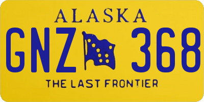 AK license plate GNZ368