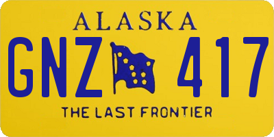 AK license plate GNZ417