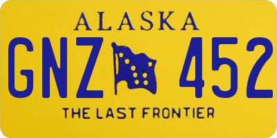 AK license plate GNZ452