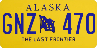 AK license plate GNZ470