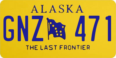 AK license plate GNZ471