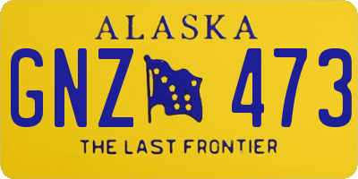 AK license plate GNZ473