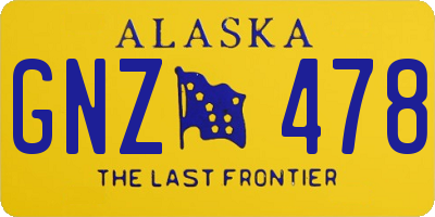 AK license plate GNZ478