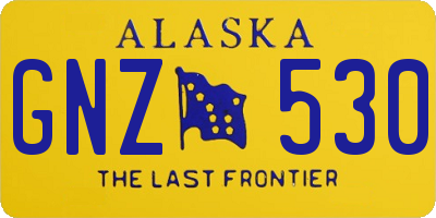 AK license plate GNZ530