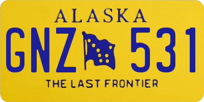 AK license plate GNZ531