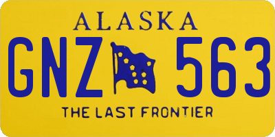 AK license plate GNZ563