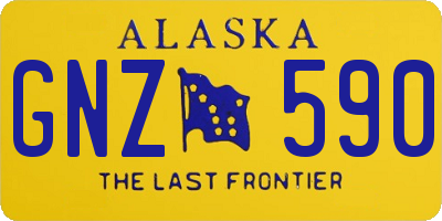 AK license plate GNZ590