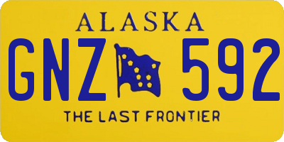 AK license plate GNZ592