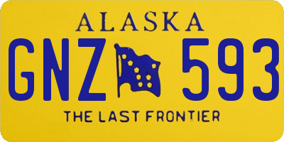 AK license plate GNZ593