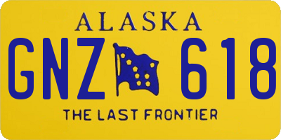 AK license plate GNZ618