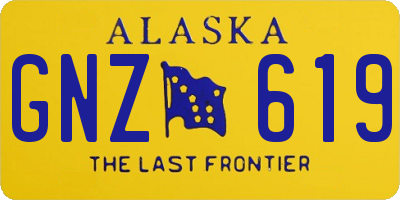 AK license plate GNZ619