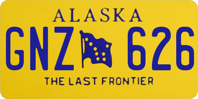 AK license plate GNZ626