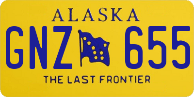 AK license plate GNZ655