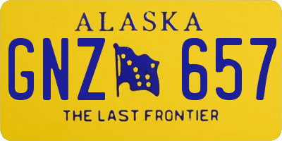 AK license plate GNZ657