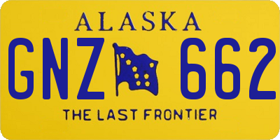 AK license plate GNZ662