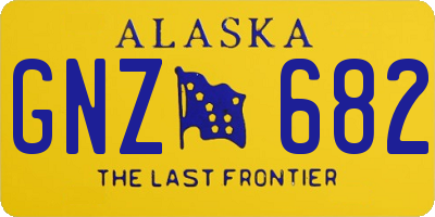 AK license plate GNZ682