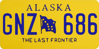 AK license plate GNZ686