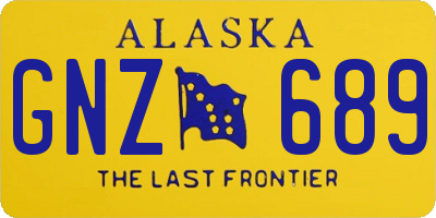 AK license plate GNZ689