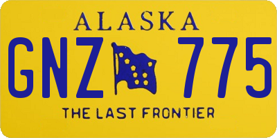 AK license plate GNZ775