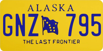 AK license plate GNZ795