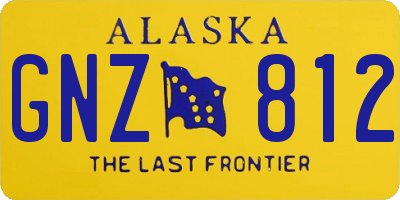 AK license plate GNZ812