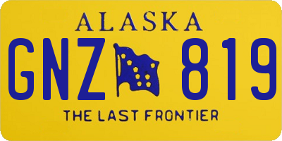 AK license plate GNZ819