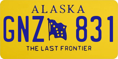 AK license plate GNZ831