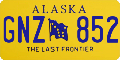 AK license plate GNZ852