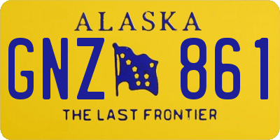 AK license plate GNZ861