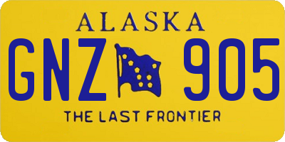 AK license plate GNZ905