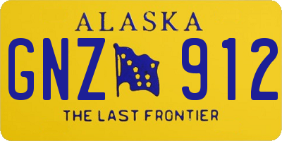 AK license plate GNZ912