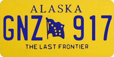 AK license plate GNZ917