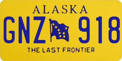 AK license plate GNZ918