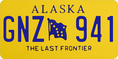 AK license plate GNZ941