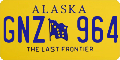 AK license plate GNZ964